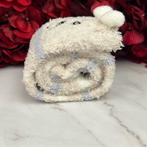 Plush Animal Mocha & Gray Striped Puppy Dog Over the Knee Socks - Picture 12 of 15